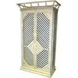 Vintage Wonderful Faux Bamboo Armoire