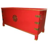 Red Hot! Double sided Desk/faux Cabinet