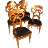 Set of 6 German Biedermeier Chairs