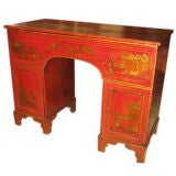 Antique 19th Century English Chinoiserie Campaign Desk!