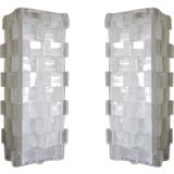 Exceptional Pair Of Lucite Tower Lamps