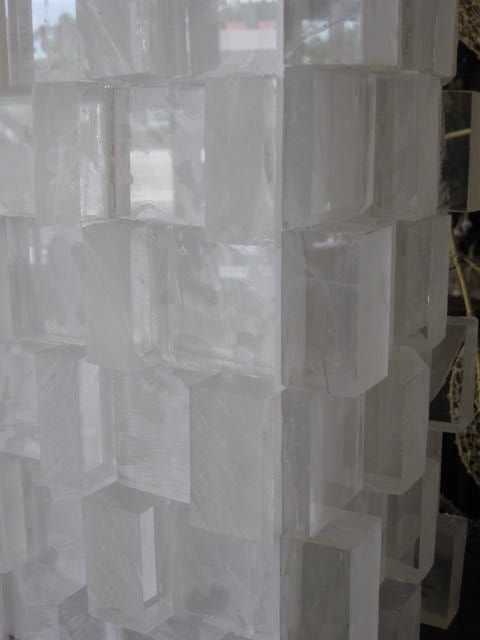 Exceptional Pair Of Lucite Tower Lamps