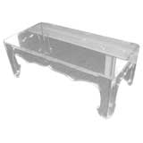Decorative Clear Lucite Coffee Table