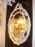 Vintage White Cat Tail Vine Mirror