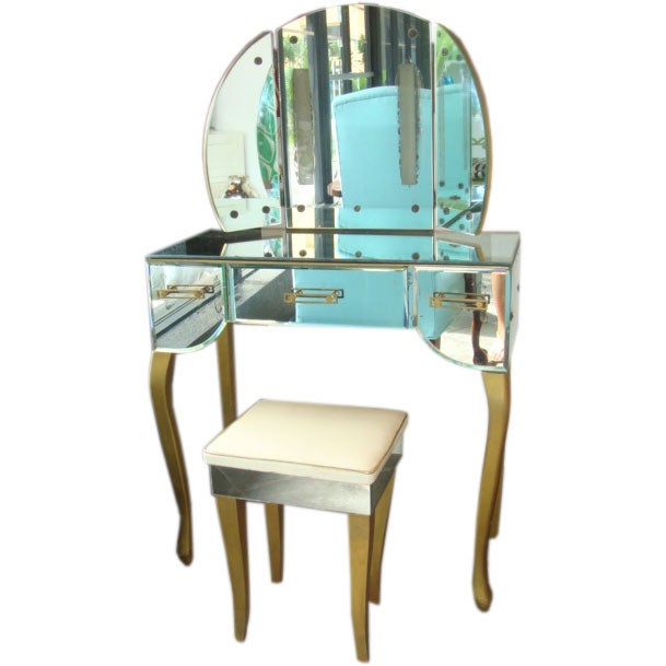 Divinely Glamorous Mirrored Vanity