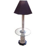 Vintage Pierced Porcelain Floor Lamp