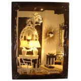 Restored Vintage Shell Mirror