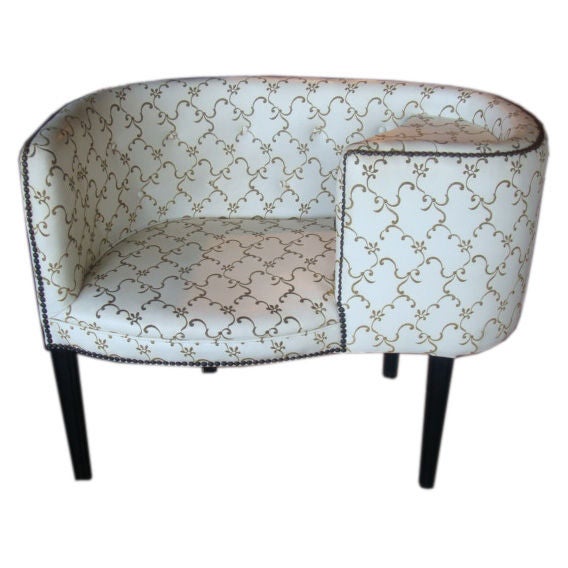 Mid Century Ladies Bench or "Telephone Bench"