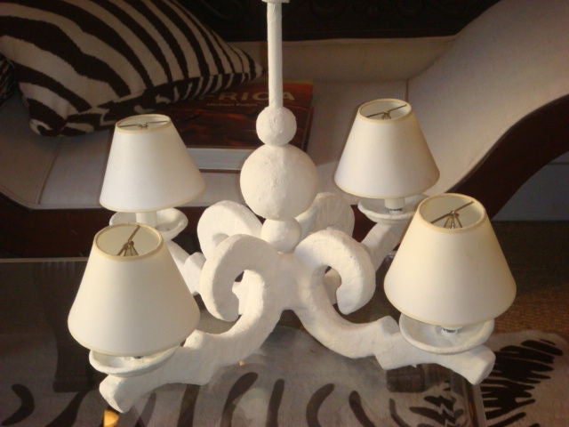 Vintage Paris Papier Mache Chandelier