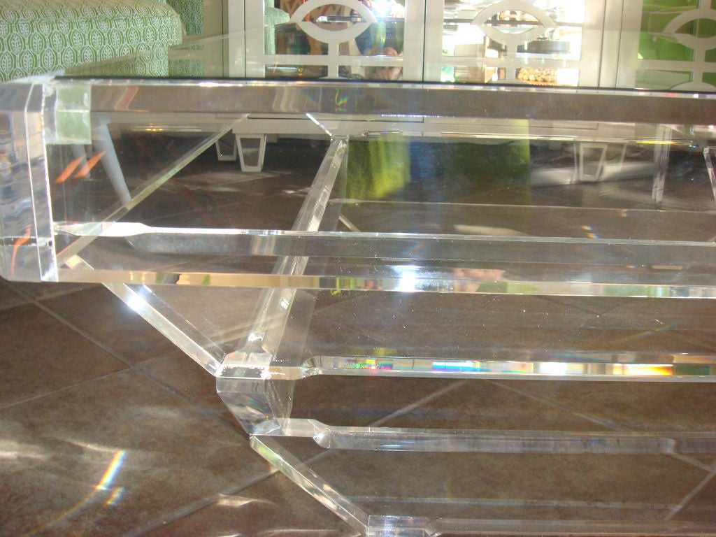 Superb Sixties Lucite Table