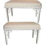 Vintage Pair of Restored  Old Palm Beach Benches