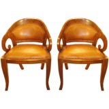 Pair of Mid Century Second Empire Chairs