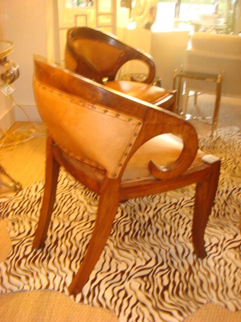 Pair of Mid Century Second Empire Chairs