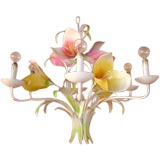 Glorious Garden Tole Chandelier