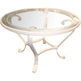White Enamel S Curve Table
