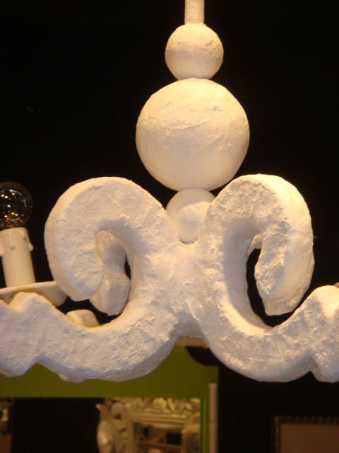 Papier Mache Paris Chandelier