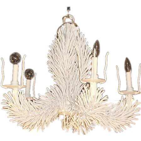 Faux Coral Chandelier