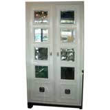 Elegant Mid Century Mirrored Cabinet