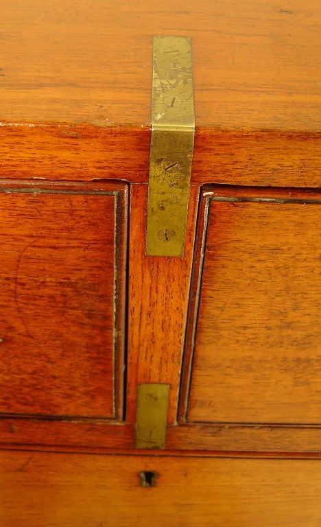A Teak English Military Campaign chest by Army and Navy, London 3