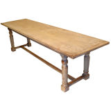 An English Refectory table c1890 in original paint.