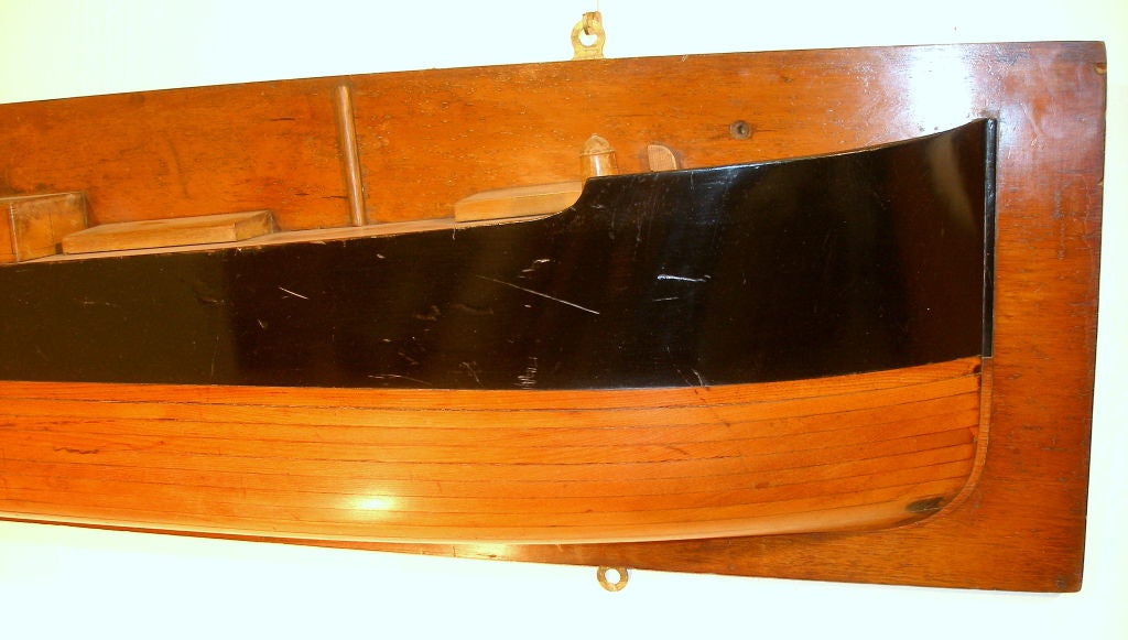 This huge and fabulous c1895 hand made ship builders model was a one off made for the owners of the vessel to hang in their shipyard offices. It also had a more serious purpose....it would have been used by the shipyard engineers to take scale