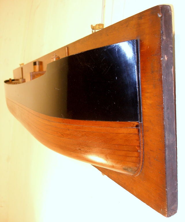 Mahogany A  shipbuilders model of a packet ship over 7ft long