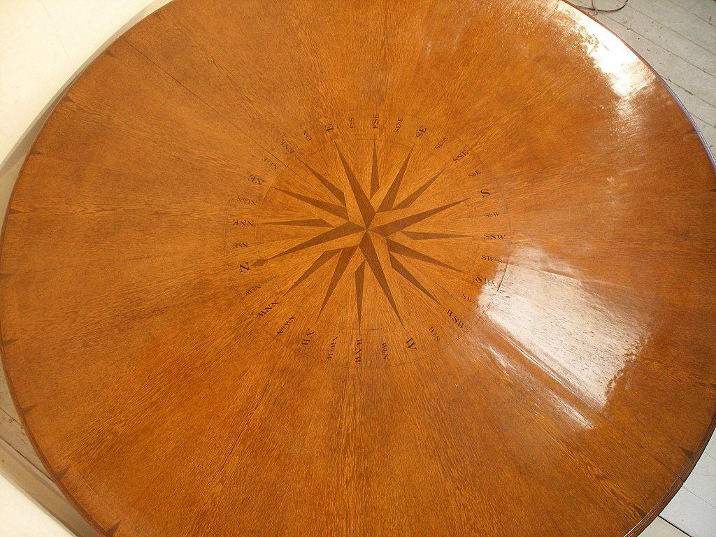 An English Oak  Round Dining table c1870