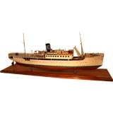 Antique A Scale builders model of the SS.Brynhild c1914