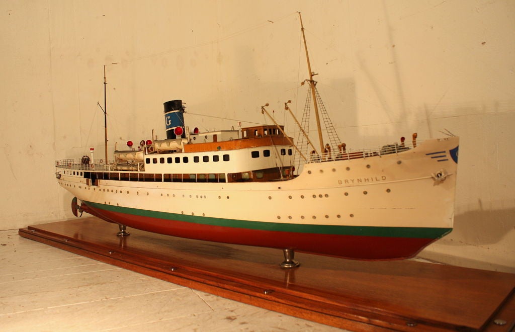 A Scale builders model of the SS.Brynhild c1914