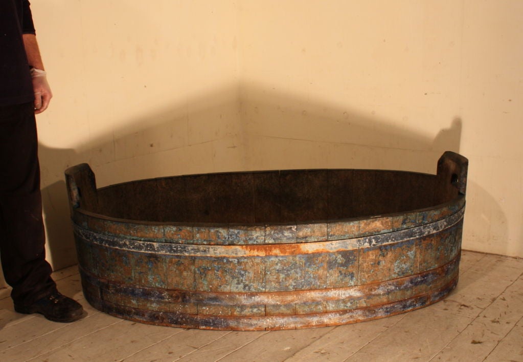 A huge English salting barrel c1850 For Sale 3