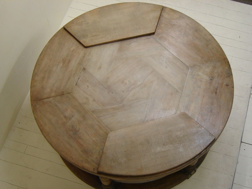 Contemporary An Edwin Lutyens round kitchen worktable or centre table
