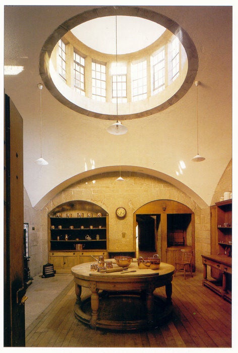 An Edwin Lutyens round kitchen worktable or centre table 1