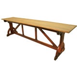 A period refectory table in the manner of Pugin c1870