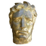 Enormous Gilt Bust of Prometheus