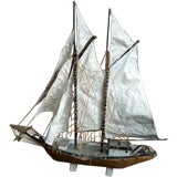 Folk Art Clipper Ship Model
