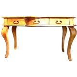 Serpentine Front Pine Console Table Serpentine Front Pine Console Table