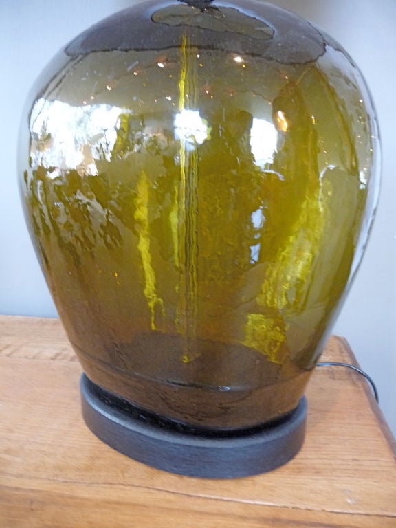 French Small Demijohn Lamp For Sale