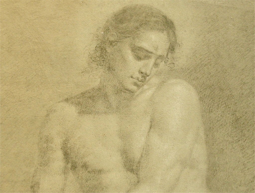 18th Century Male Nude Drawing