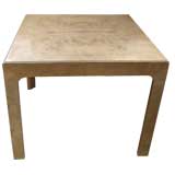 Olive Burl Square Table with Additional Leaf