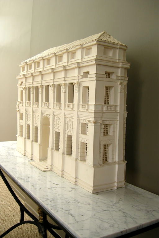 American Extraordinary Architectural Model Fashioned of Paper For Sale