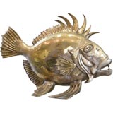 Large Bronze Fish Sculpture by David Jones