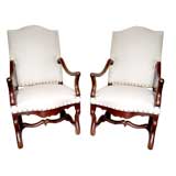 A pair of 17th century French chairs