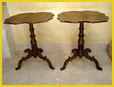 # 1108- A pair of 19th century Swedish tilt top tables