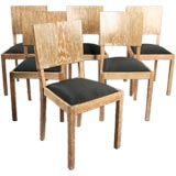 1122- A set of six Jean Michel Frank dining room chairs