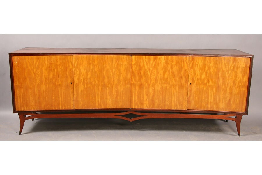 1125-A mid- century walnut sideboard