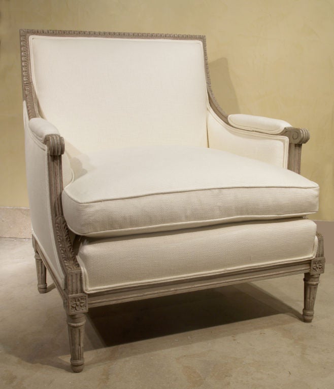 1119- A pair of Louis XVI style chairs