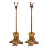 1038 Pair of 17th C. Spanish torchieres