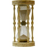 Antique Carved Bone Hour Glass