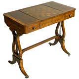 REGENCY ROSEWOOD TRIC TRAC TABLE, C1810