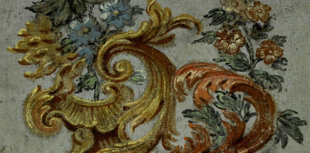 Italian 18th Century Four-Panel Painted Screen 2